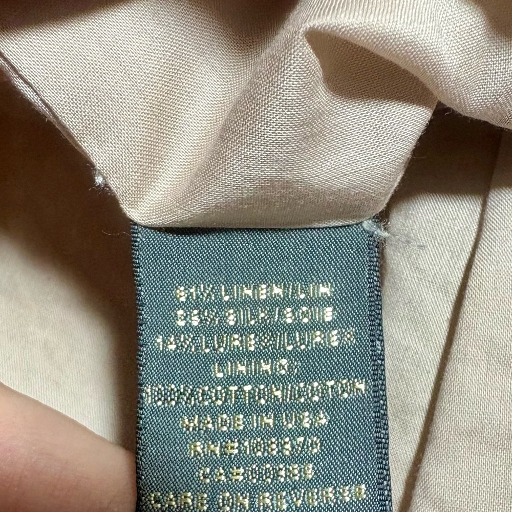 ZAC POSEN Metallic Linen and Silk Cocktail Mini Dress - Picture 6 of 8